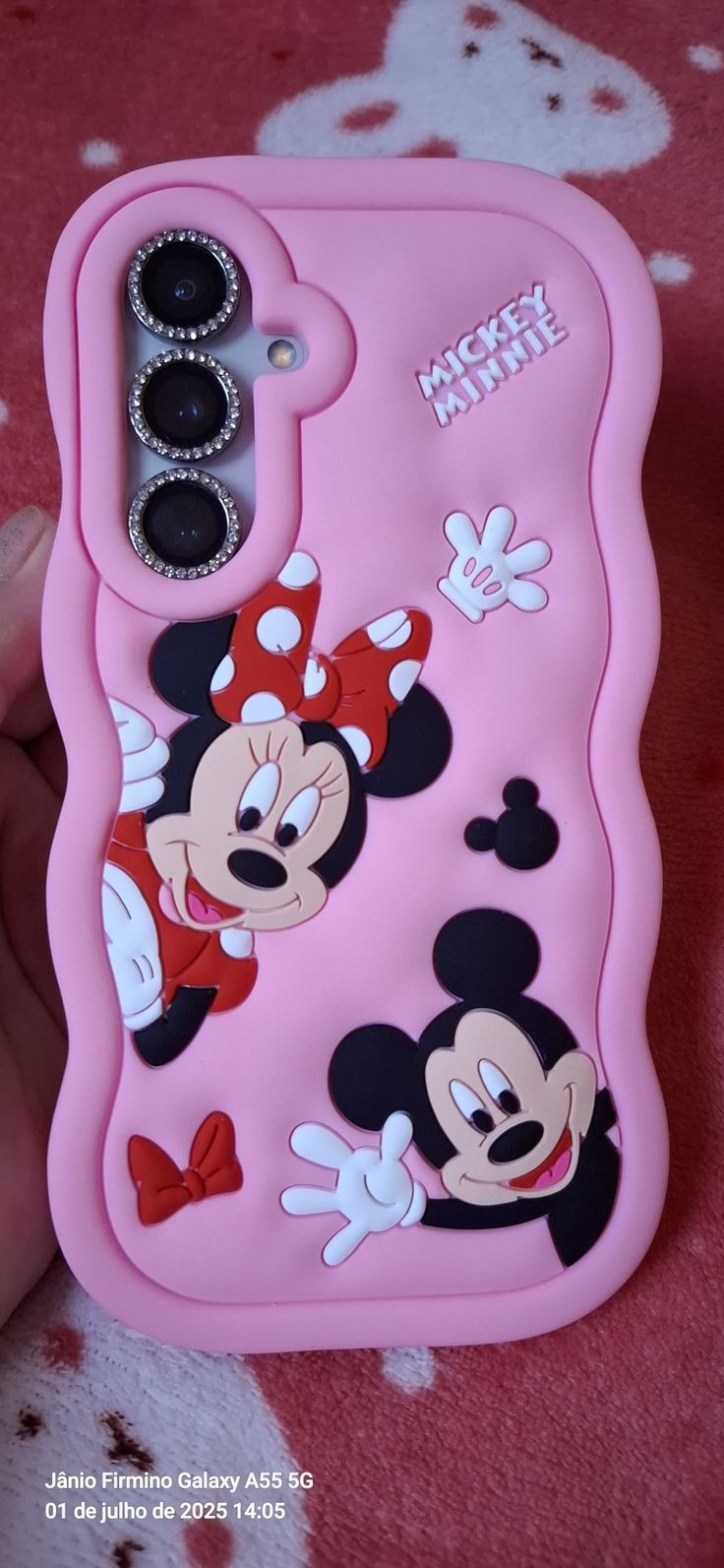 Mickey Minnie 3D Kabartmalı Kılıf