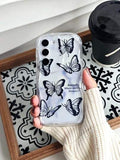 Butterfly Tasarimli Şeffaf Kilif