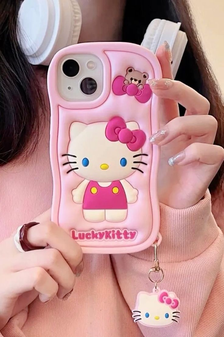 Hello Kitty 3D Kabartmalı Kılıf