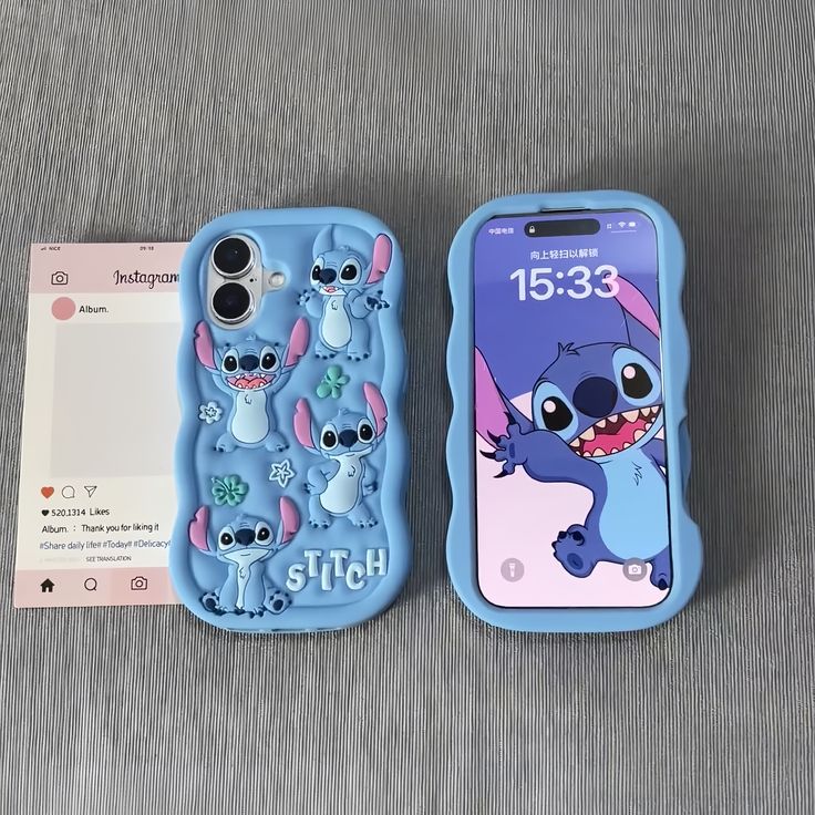 Stitch Kabartmalı Kılıf