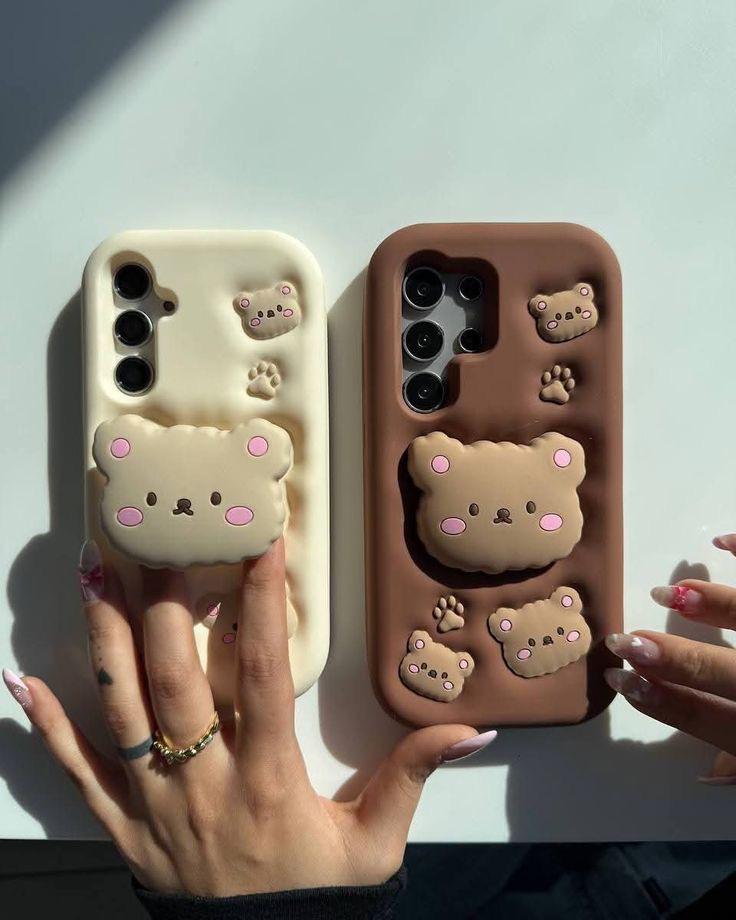 Cute Bear 3D Kabartmalı Kılıflar