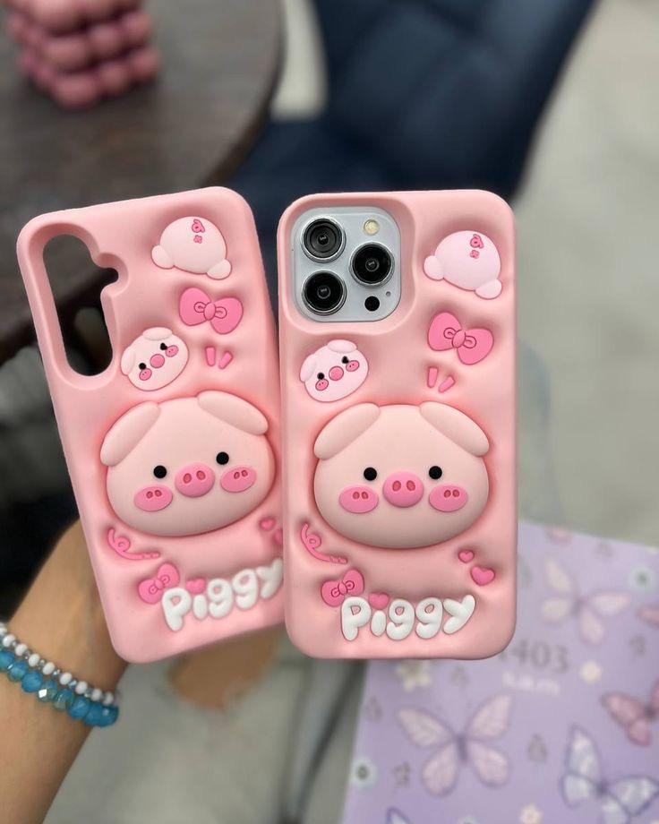 Piggy 3D Kabartmalı Kılıflar