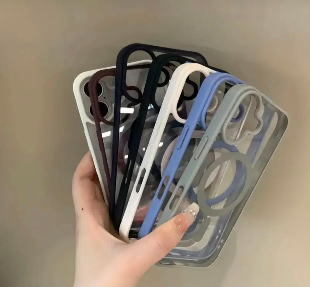 Magsafe Destekli Köşeleri Renkli Silikon Kılıflar