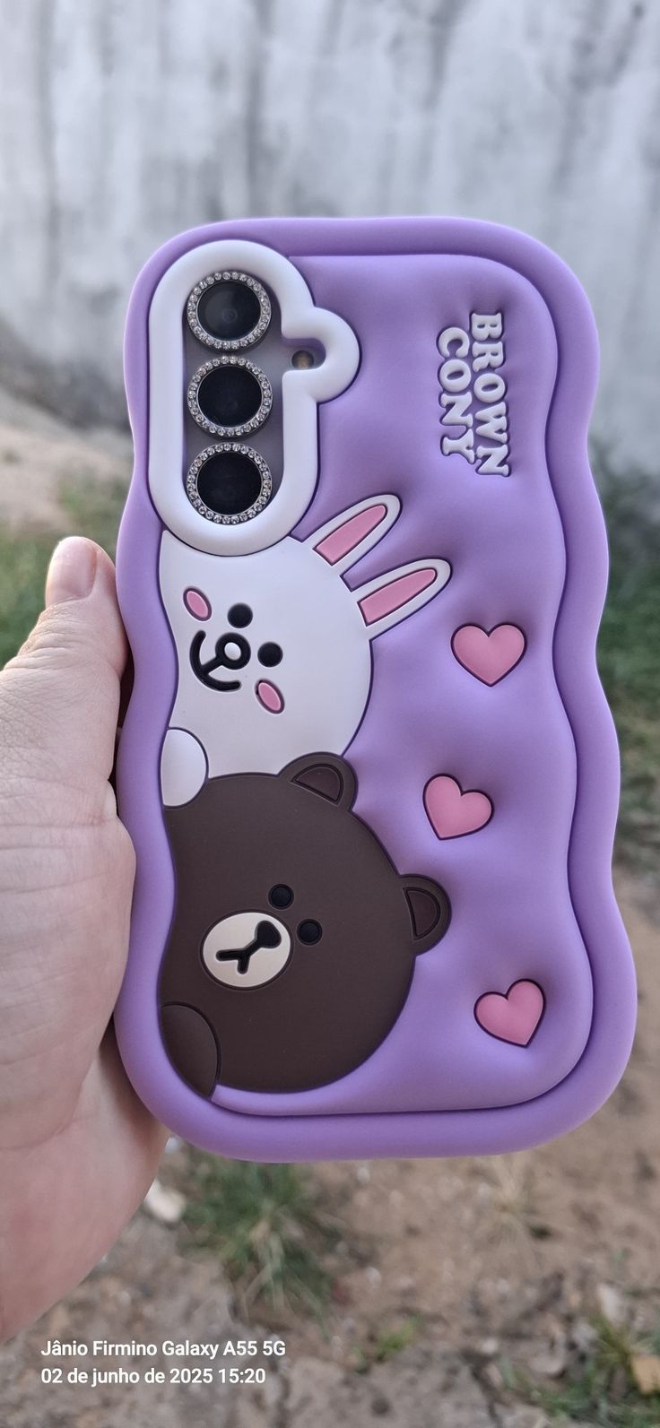 Brown Cony 3D Kabartmalı Kılıf